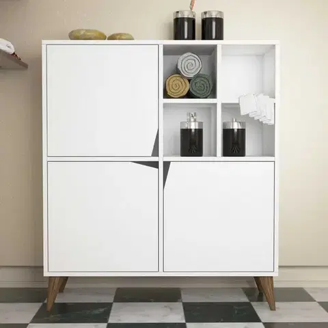 Komody Viacúčelová skrinka Pulse - White, White