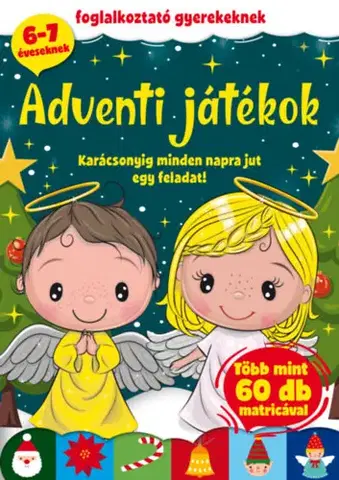 Nalepovačky, vystrihovačky, skladačky Adventi Játékok - Foglalkoztató gyerekeknek