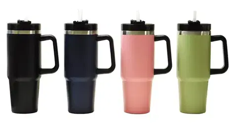 Termosky a termohrnčeky MAKRO - Termohrnček 900ml rôzne farby