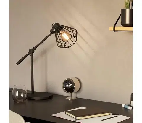 Lampy Eglo 99019 - Stolná lampa TABILLANO 1 1xE27/40W/230V 99019