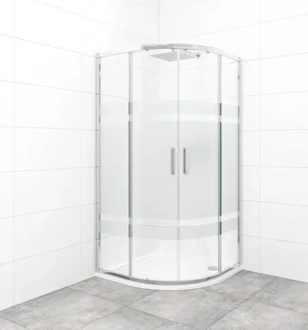 Sprchovacie kúty Sprchovací kút štvrťkruh 90x90 cm SAT TEX SATBKTEXS90CRS SATBKTEXS90CRS
