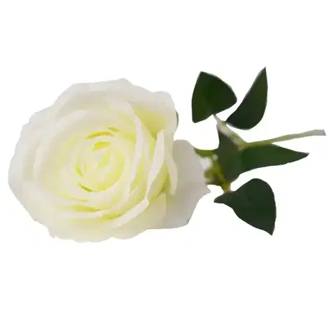 Záhradné dekorácie Ruža 48 cm antická biela