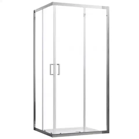 Sprchové kúty 80x80 Sprchový kút štvorcový Mika 80x80x190 chróm