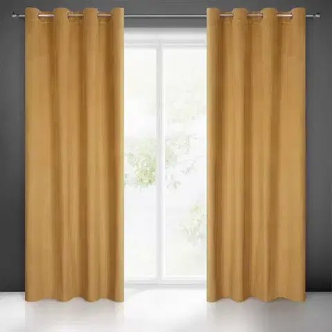 Závesy do spálne Záves LILI 140X250 na priechodkách 384153