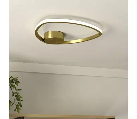 Svietidlá Eglo 902149 - LED stropné svietidlo MOSCHELLA LED/9,7W/230V zlaté 902149