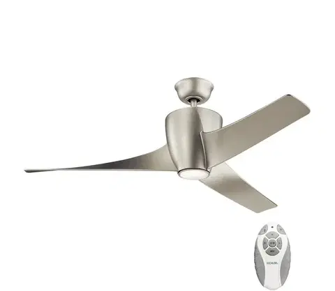 Ventilátory Elstead Kichler KLF-PHREE-56-BN- LED Stmievateľný stropný látor PHREE 10W/230V + DO KLF-PHREE-56-BN