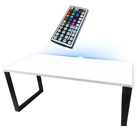 Kancelárske stoly Písací Stôl Low Loft Biely 120x60x2,8 Model 1