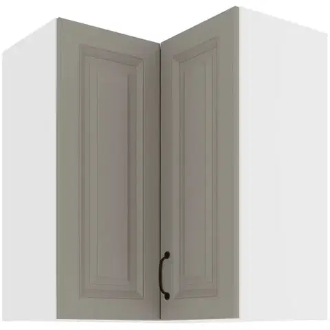 Kuchynské skrinky visiace Skrinka do kuchyne STILO CLAYGREY/biely 60X60 GN-72 2F (90°)