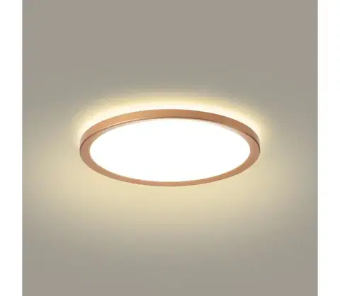 Svietidlá BRILAGI - LED kúpeľňové stropné svietidlo ULTRA SLIM LED/18W/230V pr. 30 cm ružové zlato IP54 BRI628