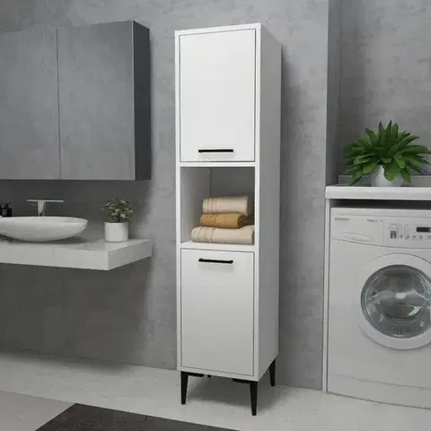 Kúpeľňové skrinky Viacúčelová skrinka Daminol - White