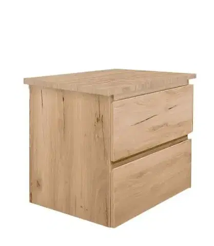 Kúpeľňový nábytok Kúpeľňová skrinka s dubovou krycou doskou SAT B-Way dub mat BWAY260OAKDESK BWAY260OAKDESK