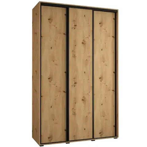Šatníkové skrine Skriňa 45 Canaris 1 170 artisan/čierna