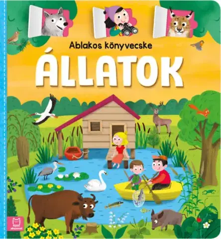 Leporelá, krabičky, puzzle knihy Ablakos könyvecske - Állatok - Agnieszka Bator