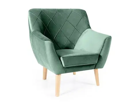 Kreslá Kreslo KIER 1 VELVET buk Signal