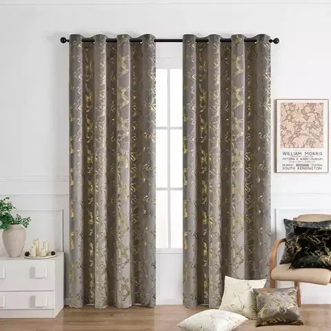 Závesy do spálne Záves na krúžkoch KLOE VET427/3/210GSM 140x250 cm  sivý