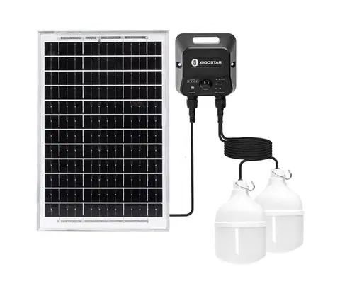 Svietidlá  B.V.  - LED solárny luster so senzorom 2xLED/35W/12V 6000 mAh 6500K pr. 10 cm B1020134S