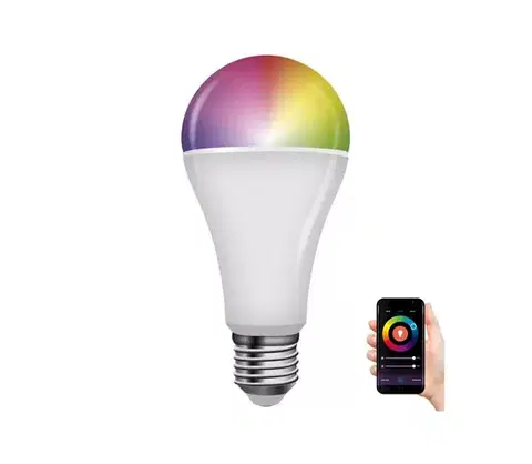 Žiarovky  LED RGB Stmievateľná žiarovka GoSmart A65 E27/14W/230V 2700-6500K Tuya ZQZ516R