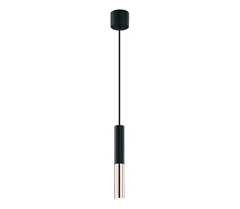 Svietidlá Open Design OR80827 - Luster na lanku SLIMI 1xG9/3,5W/230V čierna/ružové zlato OR80827