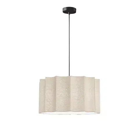 Svietidlá Viokef Lighting Luster na lanku WAVY 1xE27/14W/230V béžový 4349900