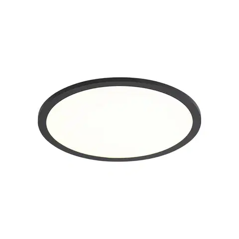 Stropné osvetlenie Inteligentný LED panel čierny 40 cm vrátane LED stmievania na teplú farbu s diaľkovým ovládaním - Knob