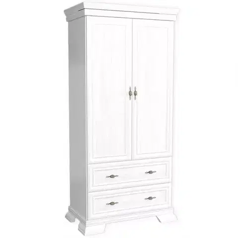 Šatníkové skrine Skriňa Kora  KS1 88 cm biela