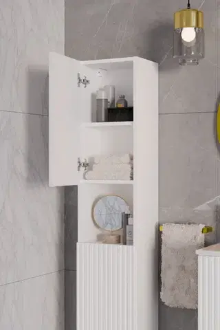 Kúpeľňový nábytok COMAD - Vysoká skrinka 2 dvierka NOVA WHITE 5907611663424