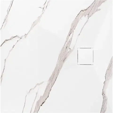 Vane REA - Sprchová vanička Magnum CARRARA WHITE 90x90 REA-K7005