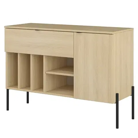 Komody so zásuvkami a dvierkami Komoda 1d1s Ore 45  Dub Lindberg