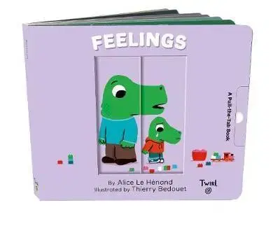 Leporelá, krabičky, puzzle knihy Feelings Pull and Play - Alice Le Henand,Thierry Bedouet