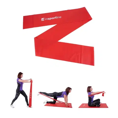 Ostatné fitness náradie Posilňovacia guma inSPORTline Clingy 170cm/2,5kg červená