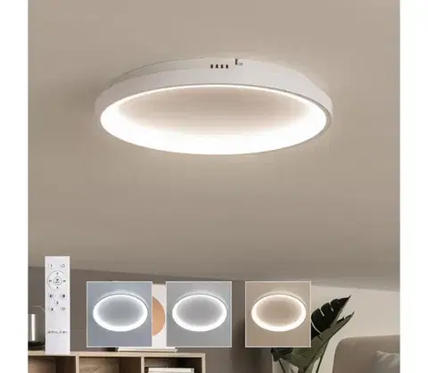 Svietidlá BRILAGI - LED stmievateľné stropné svietidlo FALCON SLIM LED/42W/230V pr. 50 cm biela +DO BRX1330-500/BI