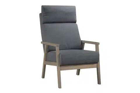 Kreslá RELAX 1 čalúnené kreslo, šedé