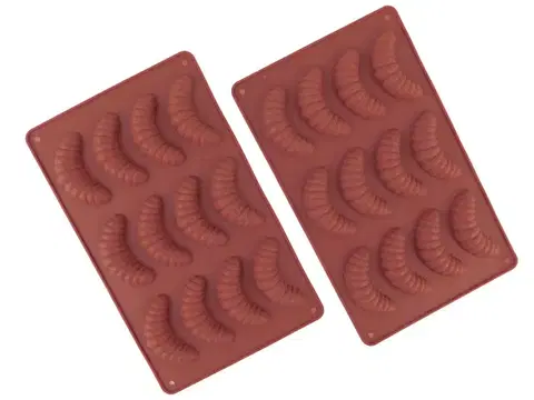 Formy na pečenie MAKRO - Forma rohlíčky 2ks 27x17cm