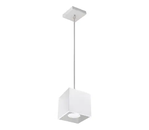 Svietidlá  Luster na lanku QUAD 1 1xGU10/40W/230V biela SL.0062