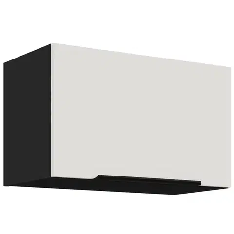 Kuchynské skrinky visiace Kuchynská skrinka Aria-Wh/Bl Anti Fingerprint 60gu-36 1f