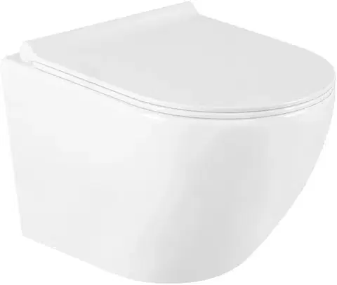 Záchody MEXEN/S - Lena Závesná WC misa vrátane sedátka s slow-slim, duroplast, biela 30220500