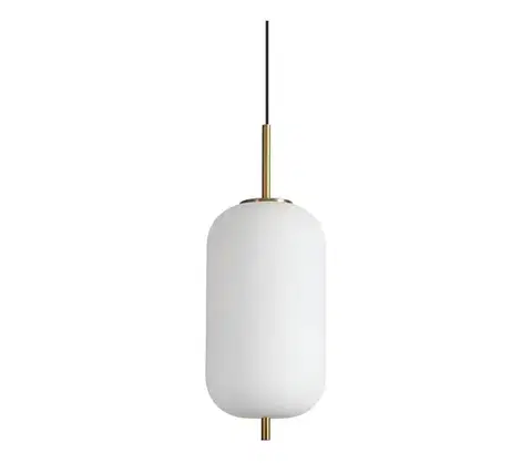 Svietidlá Ideal Lux - LED Luster na lanku UMILE LED/20W/230V pr. 22 cm CRI 90 mosadz/biela 314952