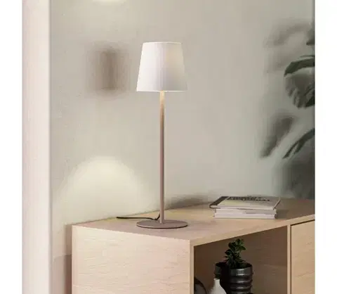 Lampy Eglo 901128 - Stolná lampa FIORANA 1xE14/40W/230V krémová/biela 901128
