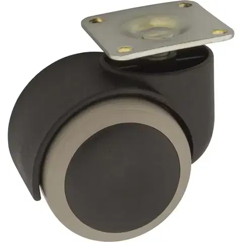 Príslušenstvo k nábytku Nábytkové koliesko 50 mm/50 kg s montážnou platničkou