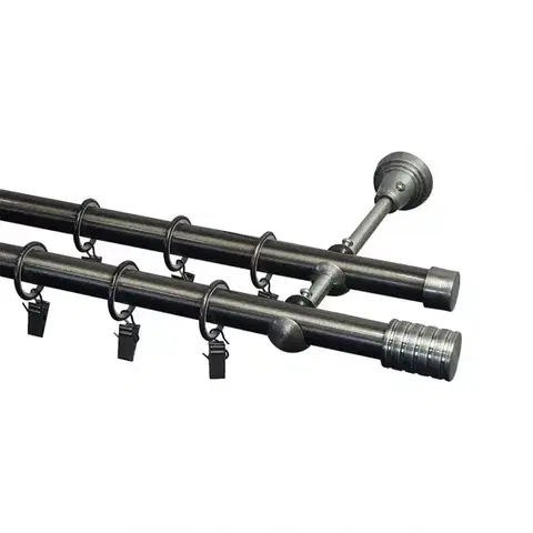 Garniže a kolajničky Garniž II Stylus Fi 19 200 cm Mati