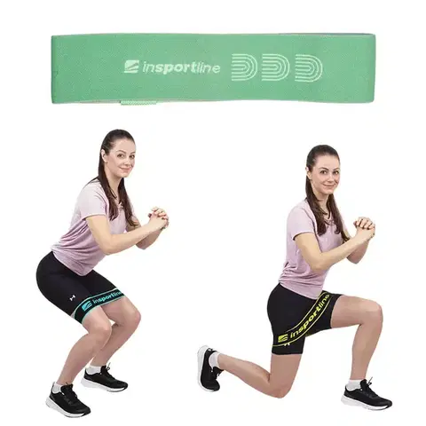 Ostatné fitness náradie Posilňovacia slučka inSPORTline Hiplop S zelená