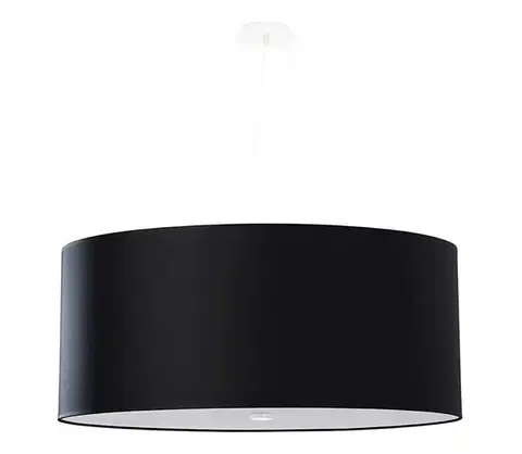 Svietidlá  SL.0790 - Luster na lanku OTTO 6xE27/60W/230V pr. 70 cm čierna SL.0790