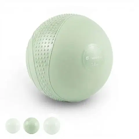 Medicinbaly Mini medicinbal inSPORTline Sendelar 11cm/1kg zelená