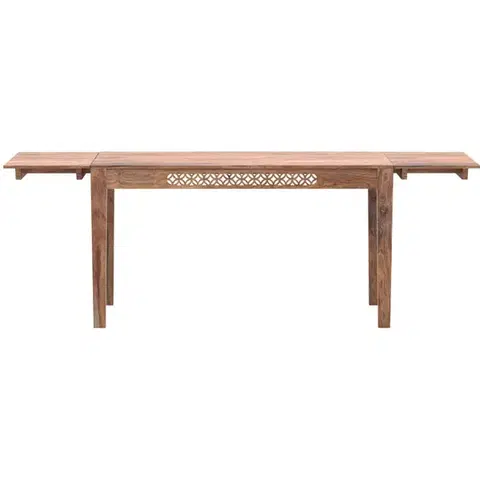 Jedálenské stoly Rozkladací stôl Mira 140/220x90 indický masív palisander