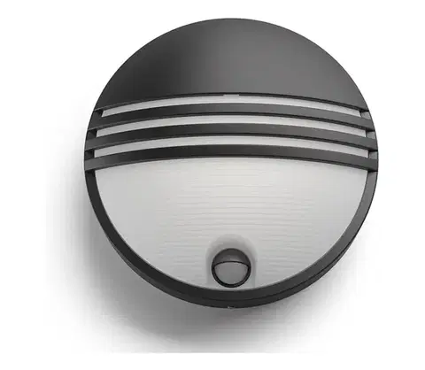 Záhradné lampy Philips 17297/30/16 -LED vonkajšie svietidlo so senzorom YARROW LED/6W/230V IP44 17297/30/16