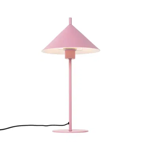 Stolné lampy Dizajnová stolová lampa ružová - Triangolo