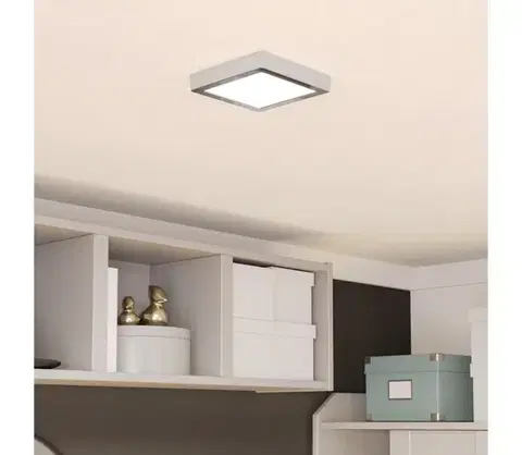 Svietidlá Eglo 901765 - LED kúpeľňové stropné svietidlo FUEVA LED/7W/230V 15x15 cm IP44 chróm 901765
