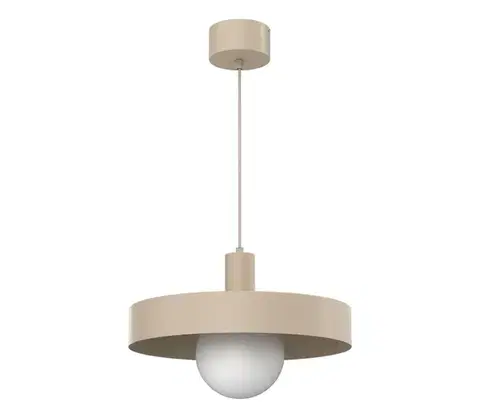 Svietidlá  Luster na lanku CANAN 1xE27/15W/230V priemer 40 cm béžový 4018