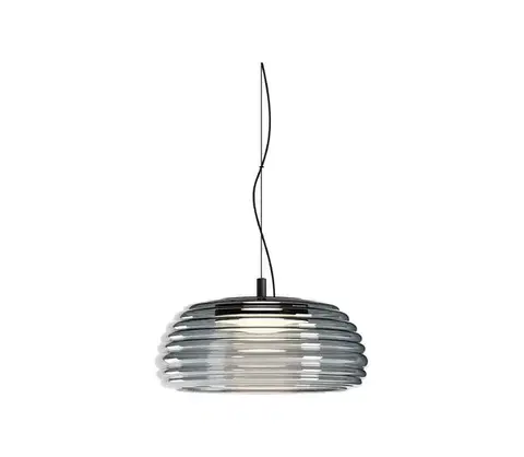 Svietidlá Redo 01-4541 - Stmievateľný LED luster na lanku ONDULA LED/12W/230V čierna/dymová 01-4541