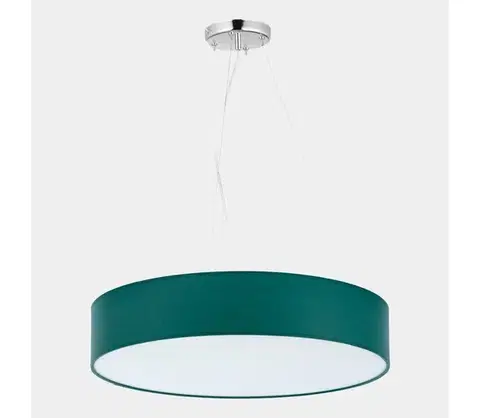 Svietidlá  Luster na lanku RONDO 4xE27/15W/230V zelená 1037